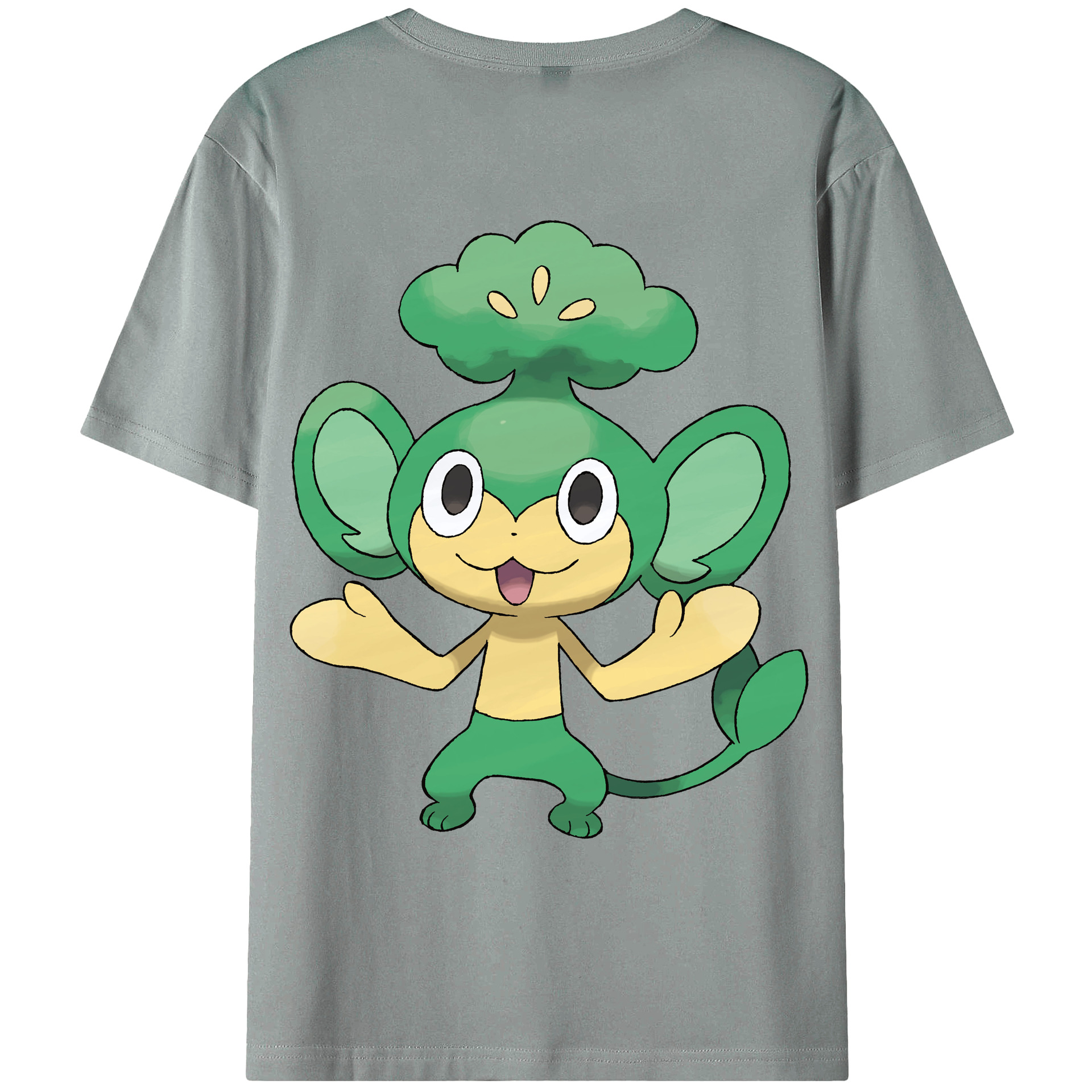 （画像用） ポケットモンスター Pokémon 綿100％ メンズ半袖Tシャツ（バックプリント） 通気性